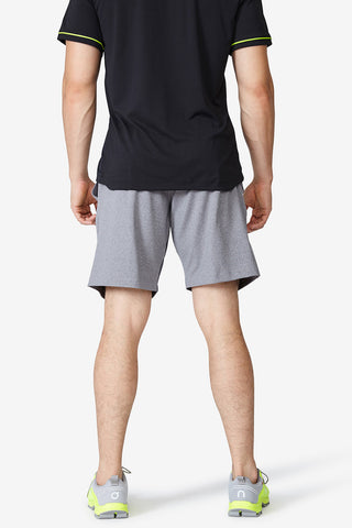 Men's shorts, Grey, Sweat wicking, Cooling, Legacy Knit short - Charcoal Heather 