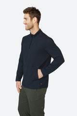 Men's layering piece, Long sleeves, Jack 1/4 zip - Black